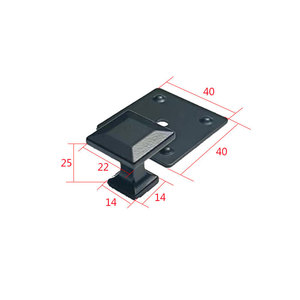 Poignée carrée en alliage d'aluminium AYJ 40x40x25mm pour quincaillerie de meubles et armoires - Product Image 1
