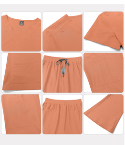 Uniforme médical pour femmes, infirmières, hôpital, avec logo personnalisé, combinaison d'<span class=keywords><strong>anesthésiste</strong></span>, uniforme chirurgical, pantalon évasé pour infirmière - Product Image 3