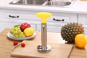 Outil de cuisine de haute qualité pour fruits, coupe-ananas rotatif en acier inoxydable, éplucheur, dénoyauteur et trancheur d'ananas - Product Image 6
