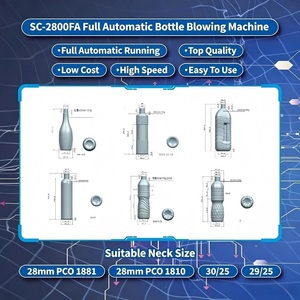 Machine de soufflage de bouteilles PET à 4 cavités, chargeur automatique, 50 à 1500 ml, pour bouteilles de boisson, directement de l'usine - Product Image 2