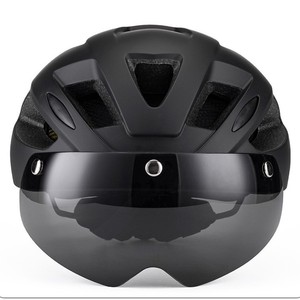 Casco de ciclismo con visera desmontable, transpirable, seguro para adultos, hombres, bicicleta de montaña, azul - Product Image 5