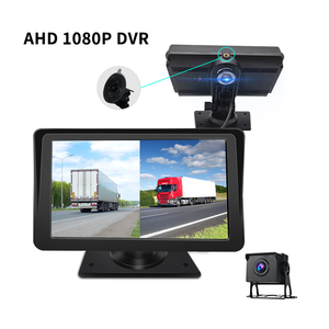 7 "ống kính kép xe tải DVR màn hình lái xe ghi âm 1080p phía trước và phía sau ghi âm kép AHD tầm nhìn ban đêm đảo chiều máy ảnh 15m cáp - Product Image 2