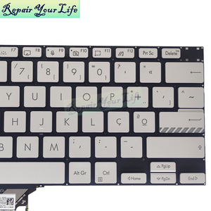 Po คีย์บอร์ดเรืองแสงโปรตุเกสสำหรับ <span class=keywords><strong>Asus</strong></span> Pro 14 M3400 X3400 X7400 N7400 K3400 M7400 K6400 M6400แป้นพิมพ์0KNB0-1821PO00 <span class=keywords><strong>M3401</strong></span>ใหม่ - Product Image 2