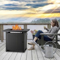 VERTAK 28 pouces Portable extérieur jardin foyer Patio Propane gaz foyer Table