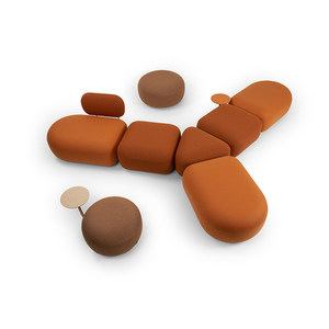 Sofá Irregular de 90 cm, Móvil, para Recepción de Instituciones de Formación, Oficina, Jardín de Infancia, Biblioteca, Área de Descanso y Espera - Product Image 1