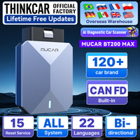 MUCAR BT200 MAX CANFD, Sistema Completo de Diagnóstico por Bluetooth Basado en Aplicaciones, Actualización Gratuita de por Vida, Herramientas de Diagnóstico al por Mayor, Escáner OBD2