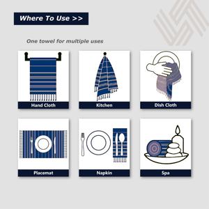 Toalla de té de cocina con tejido de gofres de microfibra absorbente para decoración del hogar - Product Image 6