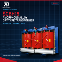 DERUI SCBH15 6.6kV 10kV 400V 30-2500kVA Transformateur de distribution à noyau en alliage amorphe, bobinage à feuille, faible perte de puissance, type sec, Dyn11