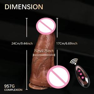 Sex Shop Drahtlose Fernbedienung Schub Silikon Anal Dildo Vibrator Starker Saugnapf Kunst gummi <span class=keywords><strong>Penis</strong></span> - Product Image 4