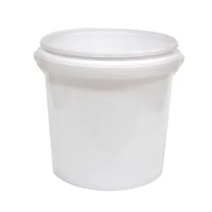 Custom Clear White Food Grade 3L Plastic Bucket Barrels With Lids and Handle