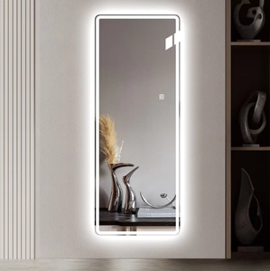 Espejo de Pared Delgado con Marco Dorado e Iluminación LED de Cuerpo Entero para Dormitorio, Vestidor, Armario, Decoración del Hogar, Venta al por Mayor - Product Image 2