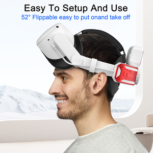 <span class=keywords><strong>Sangle</strong></span> de Tête de Recharge <span class=keywords><strong>pour</strong></span> Meta <span class=keywords><strong>Quest</strong></span> <span class=keywords><strong>2</strong></span> en Matériaux ABS et Éponge, Équipée d'une Batterie de 5200 mAh, Accessoire de Jeu VR - Product Image 6