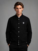 Veste de baseball unisexe en polyester/coton, col montant, logo personnalisé sur le devant, hiver, décontractée, respirante, écologique, service OEM