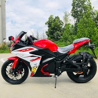 Haut de gamme 72V6R3 voiture de sport électrique moto haute vitesse 5000W course intelligente batterie au Lithium sous licence adulte vitesse maximale 80 km/h