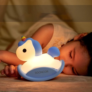 Personnalisable Moderne Mini LED Veilleuse Pat Soft Silicone USB Rechargeable avec Panda Chambre Échantillon & Logo Impression - Product Image 1