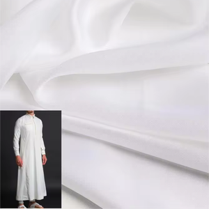 Thobe para hombre, productos listos en STOCK 80% poliéster 20% rayón Tr tela para traje de muselina 210g 150cm Kandura - Product Image 1