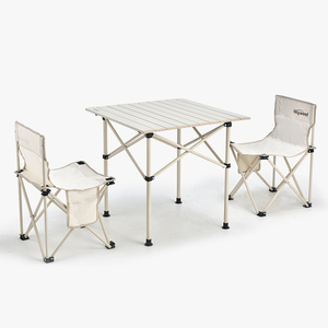 Silla de <span class=keywords><strong>Camping</strong></span> con marco de aluminio plegable fuerte y ligera de lona compacta extraíble portátil para viajes en la playa mesas al aire libre - Product Image 4