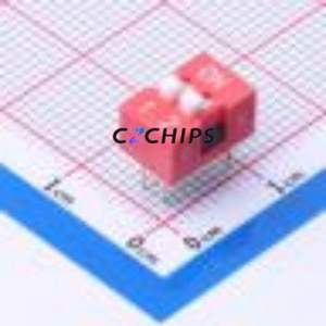 SMQS-02R-TP DIP Switch Switch ( Type: Flat Toggle, Raised Type )( Number of Switch Sections: 2 )( Lead Spacing: 2.54mm ) - Product Image 1