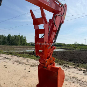Mini-excavatrice Kubota U55-5 <span class=keywords><strong>d</strong></span>'occasion 98% <span class=keywords><strong>neuve</strong></span>, 5,5 tonnes, à bras de rotation zéro, ultra-compacte, <span class=keywords><strong>prix</strong></span> bas, avec pince hydraulique personnalisable offerte - Product Image 2