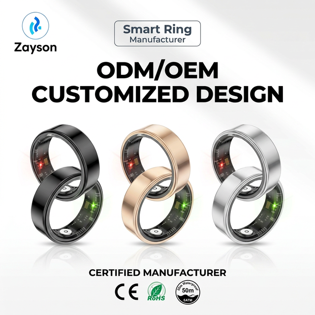 Smart Ring Health Tracke 24/7 Blood Oxygen Heart Rate Tracking Sleep Quality Monitor AMOLED Alloy IP68 Waterproof Stainless Stee