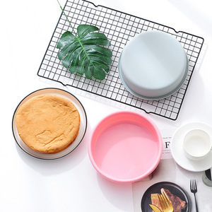Molde para Hornear Pasteles de <span class=keywords><strong>Mousse</strong></span> DIY al por Mayor AE046, Bandeja Redonda de Silicona de 4, 7, 9 y 10 Pulgadas para Hornear Pasteles para Fiestas de Cumpleaños - Product Image 4