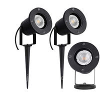 Outdoor IP65 220V 110v LED Garden Spike Light GU10 MR16 Bulb Spotlight Aluminum Body for Landscape and Lawn Lighting