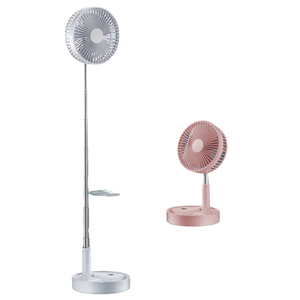 พัดลมตั้งโต๊ะแบบพับชาร์จไฟได้พร้อมจอแสดงผล LED ฟังก์ชั่นตั้งเวลาควบคุมระยะไกล7200mAh สำหรับใช้ในบ้าน RV - Product Image 4