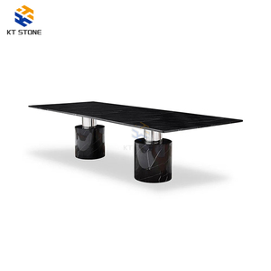 Tavoli <span class=keywords><strong>da</strong></span> <span class=keywords><strong>Pranzo</strong></span> in Marmo Emperador Dark, Tavolo di Lusso in Pietra per Villa, Hotel, Arredamento di Alta Gamma per Sala <span class=keywords><strong>da</strong></span> <span class=keywords><strong>Pranzo</strong></span> - Product Image 6