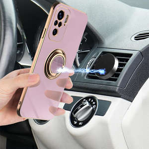 Anillo de silicona galvanizado para móvil, funda trasera para <span class=keywords><strong>Xiaomi</strong></span> <span class=keywords><strong>Redmi</strong></span> Note <span class=keywords><strong>10</strong></span> Pro, <span class=keywords><strong>Redmi</strong></span> Note <span class=keywords><strong>10</strong></span> 5G - Product Image 3