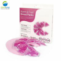Coussinets de refroidissement des seins mamelons réutilisables et respectueux de la peau Coussinets d'allaitement en gel froid Coussinets d'allaitement en gel froid Pack de glace violet