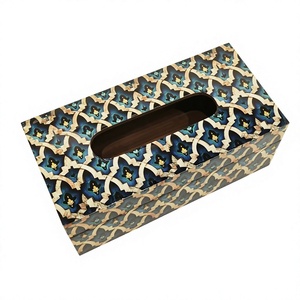 กล่องกระดาษทิชชูลายตะวันออกพร้อมดีไซน์แบบมีร่องสำหรับใช้ในบ้าน - Product Image 1