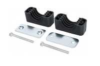 Kit de support de tube en plastique boulonné en nylon, 1 3/4 po. Taille du tube, corps de support en polyamide