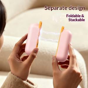 Aquecedor Magnético 2 em 1 Inteligente de Aquecimento Rápido Slim com Bateria de 3000mAh e Display, 3 Configurações de Temperatura para Uso Externo no Inverno - Product Image 5