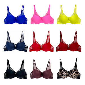 Gros <span class=keywords><strong>Seins</strong></span> Femmes Sexy Image Sans Couture Polyamide Spandex Maille Pleine Coupe Soutien-Gorge Push up Wxxx Sexy Soutien-Gorge Fournisseur WEIYESI - Product Image 4