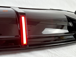 Accessori RS7 labbro paraurti posteriore nero lucido con LED per Audi <span class=keywords><strong>A7</strong></span> sline sportback 2013 <span class=keywords><strong>2017</strong></span> - Product Image 6