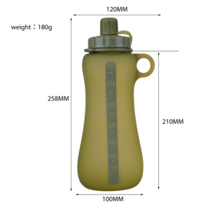 Botella de Agua de Silicona Ecológica Portátil de 750 ml, Libre de BPA, con Tapa de Diseño Suave para Deportes al Aire Libre, Venta al Por Mayor - Product Image 6