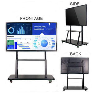 Pizarra interactiva inteligente con pantalla táctil 4K para escuelas, pizarra electrónica para enseñanza en línea. - Product Image 3