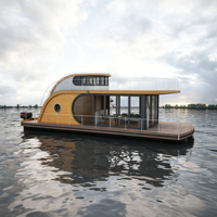 YAMANE Maison flottante 11m, Maison aquatique, Maison flottante en aluminium, Yacht de luxe avec auvent, Vente chaude aux États-Unis