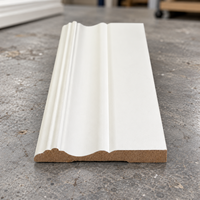 Moulure décorative en MDF apprêté pour plinthe intérieure, finition murale et de sol résidentielle