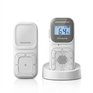 Monitor de Audio Digital de Largo Alcance para Guardería KT-268D con Comunicación Bidireccional y Pantalla de Temperatura y Humedad Ambiente - Product Image 1