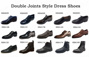 <span class=keywords><strong>Wyx</strong></span>, chaussures habillées en cuir à bout pointu à double articulation pour hommes chaussures de bureau à semelle extérieure en caoutchouc durable populaires au Cambodge HSA132 - Product Image 6