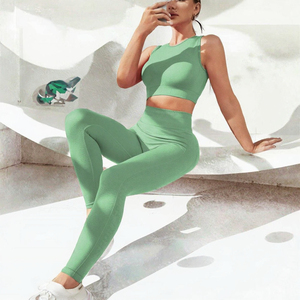 Ensemble 2 pièces de yoga Lulu pour femme, collection automne, sexy, débardeur de sport, fitness, taille haute, élastique, anti-transpiration - Product Image 3