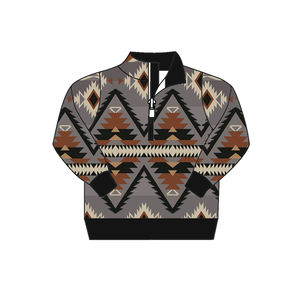 Bébé garçon <span class=keywords><strong>sweat</strong></span> enfants Style occidental pulls à manches longues enfants automne automne Boutique géométrique hauts en gros - Product Image 4