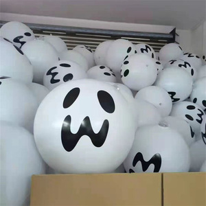 <b>Inflatable</b> Glowing <b>Halloween</b> Pumpkin Light 40cm Color Changing PVC Outdoor Decorations - Product Image 2