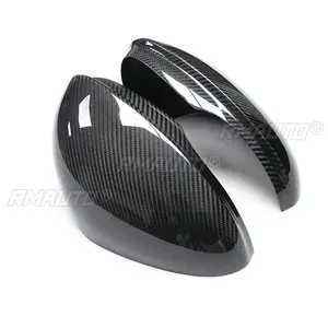 Coques de rétroviseurs latéraux en fibre de carbone pleine, style autocollant, pour Alfa Romeo Giulia Berline 2017-IN - Product Image 6