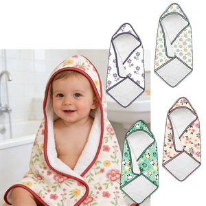 Soft <strong>Hooded</strong> Polyester Bath <strong>Towel</strong> for Newborns <strong>Toddlers</strong> Eco-Friendly Custom Pattern Sizes Super Absorbent Home Baby Gift - Product Image 1