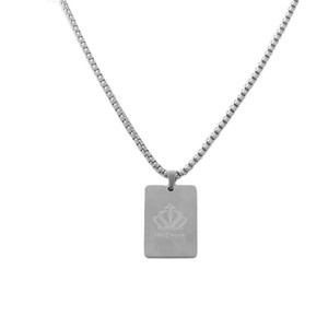 Stainless Steel <b>Playing</b> <b>Card</b> Pendant Queen Of Hearts Men's Necklace Retro Punk Style 120142 - Product Image 3