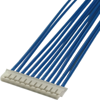 Kabel Kustom Komputer/Motor JST Seri ZHR 1.5mm Pitch Single Row Crimp PVC EV ZHR-11 2-13 Circuit Lock 2A Tembaga Berlapis Timah