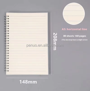 Manufacture Wholesale Horizontal Grid Loose-leaf Detachable <b>Diary</b> Wholesale <b>Notebook</b> Custom Simple Coil Business <b>Notebook</b> - Product Image 5