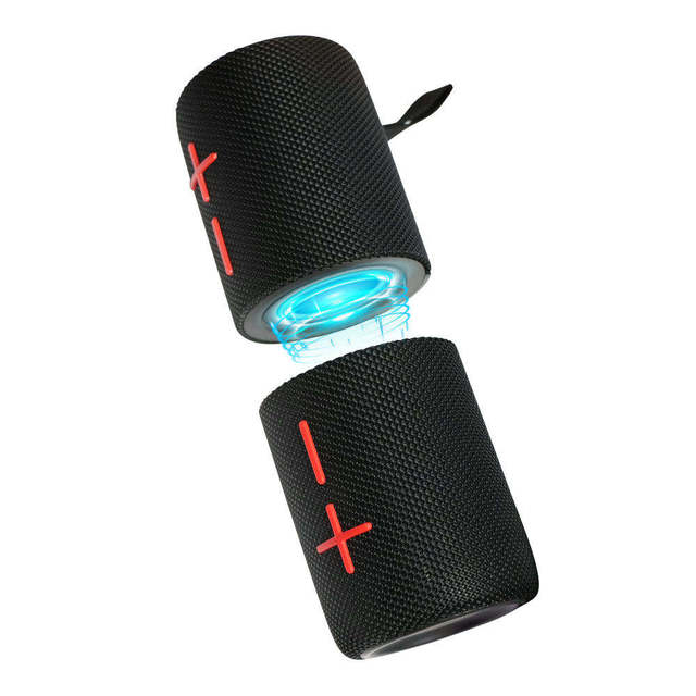 Portable Magnetic Bluetooth Speaker TWS Surround Sound Waterproof Dual Speaker with Colorful Lights Outdoor Boombox